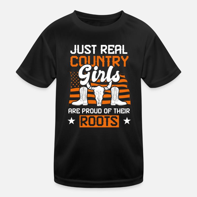 Country Roots Folk Kinder Funktions-T-Shirt