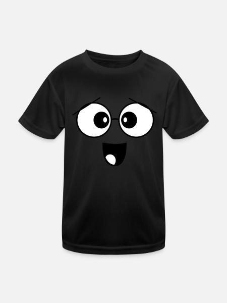 sänger - Kinder Funktions-T-Shirt - Schwarz - Vorne