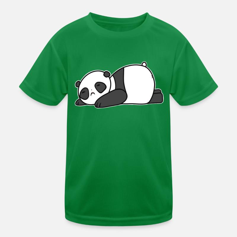 Reclining sad panda Kids Functional T-Shirt