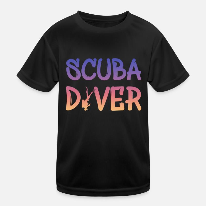 Scuba Diver Kinder Funktions-T-Shirt