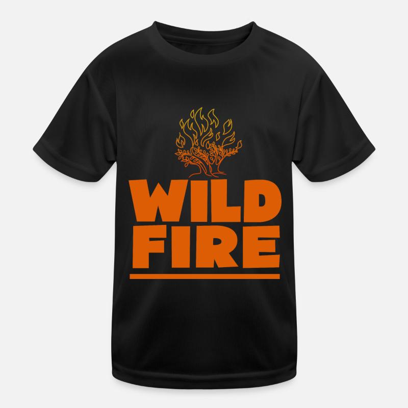 fire department wild fire - Fire brigade wild fire Kids Functional T-Shirt