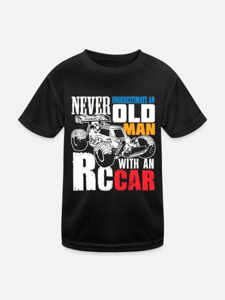 RC Car Racing Geschenk für einen RC Car Racer - Kinder Funktions-T-Shirt - Schwarz - Vorne