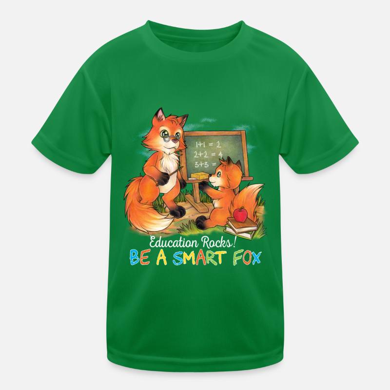 Les rocks de l’éducation ! Be a smart Fox - Idée cadeau T-shirt sport Enfant