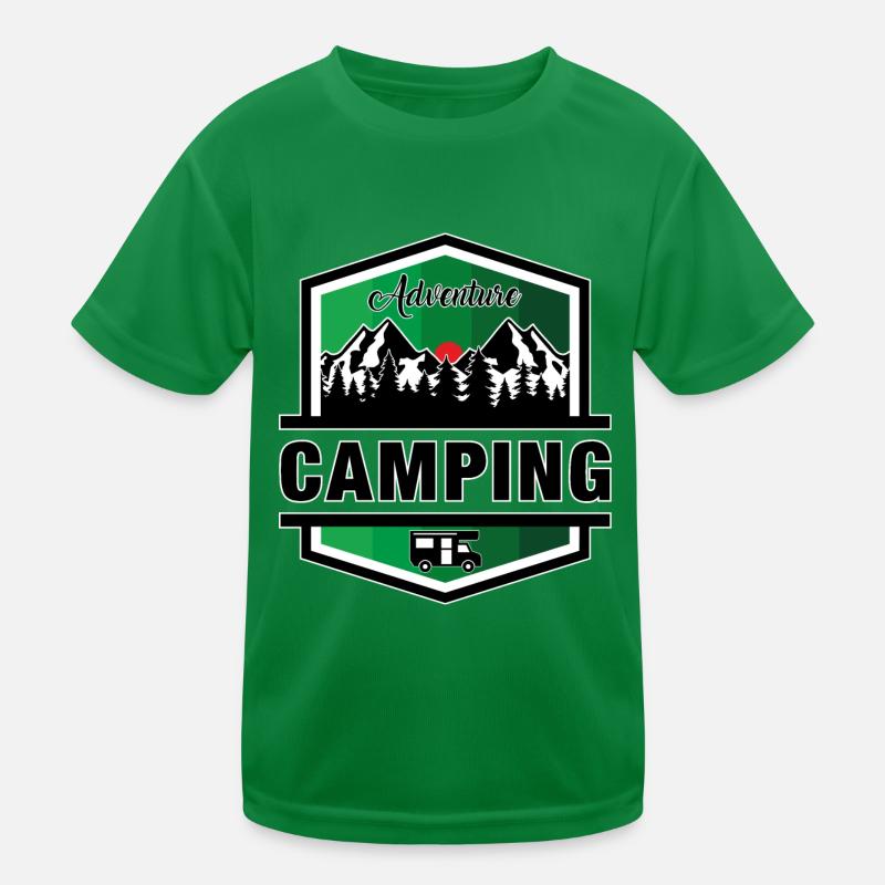 Camping Kids Functional T-Shirt