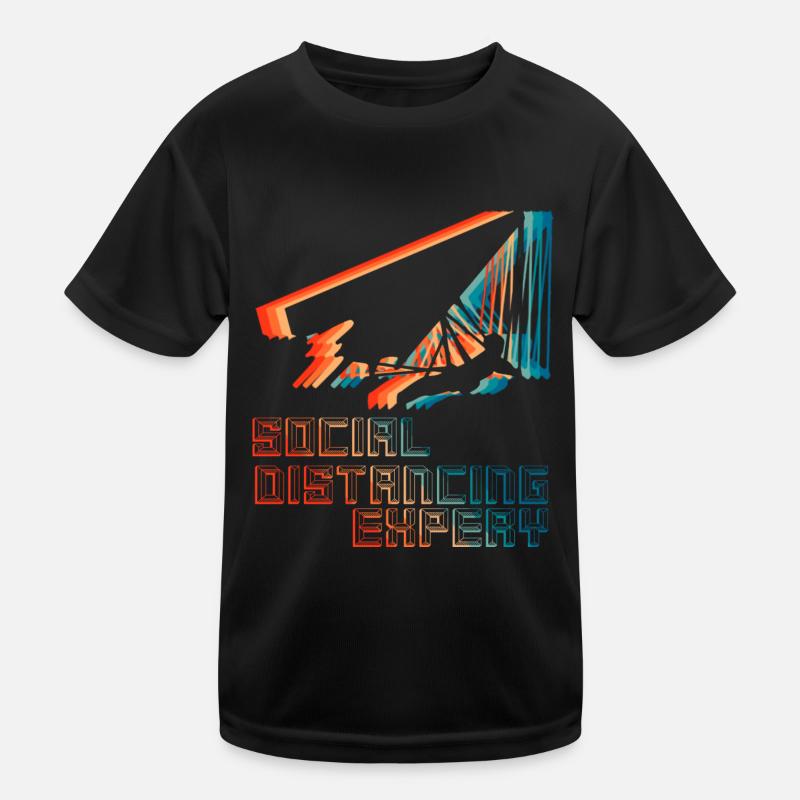 Expert en distanciation sociale Deltaplane T-shirt sport Enfant