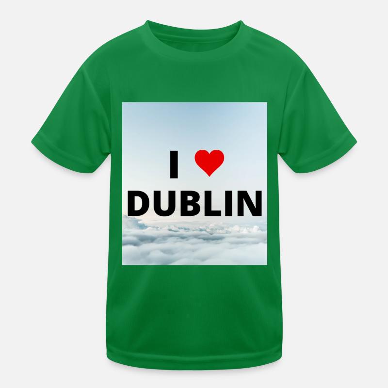 ICH LIEBE DUBLIN Kinder Funktions-T-Shirt