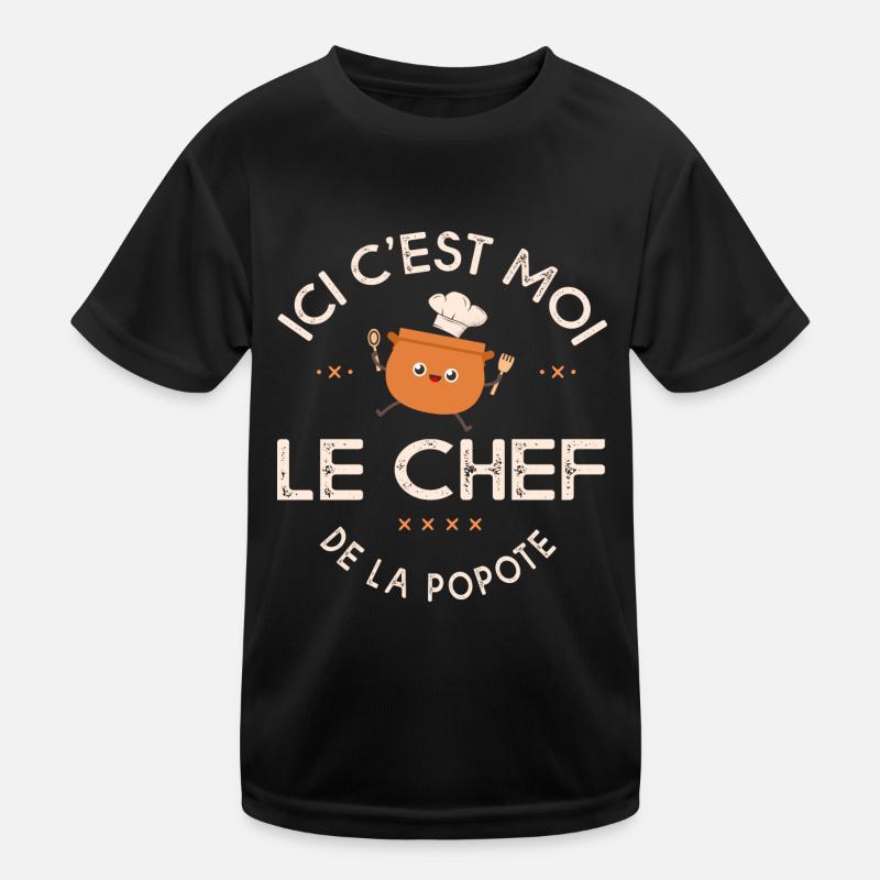 chef de la popote cuisine drôle T-shirt sport Enfant