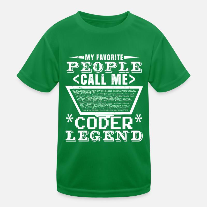 Légende du codeur T-shirt sport Enfant