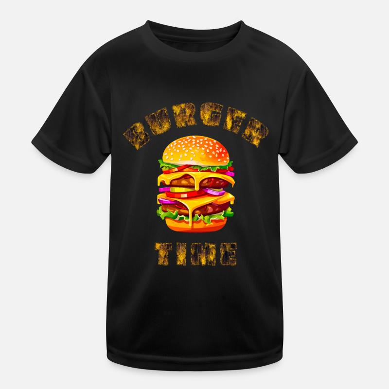 Burger-Zeit Kinder Funktions-T-Shirt