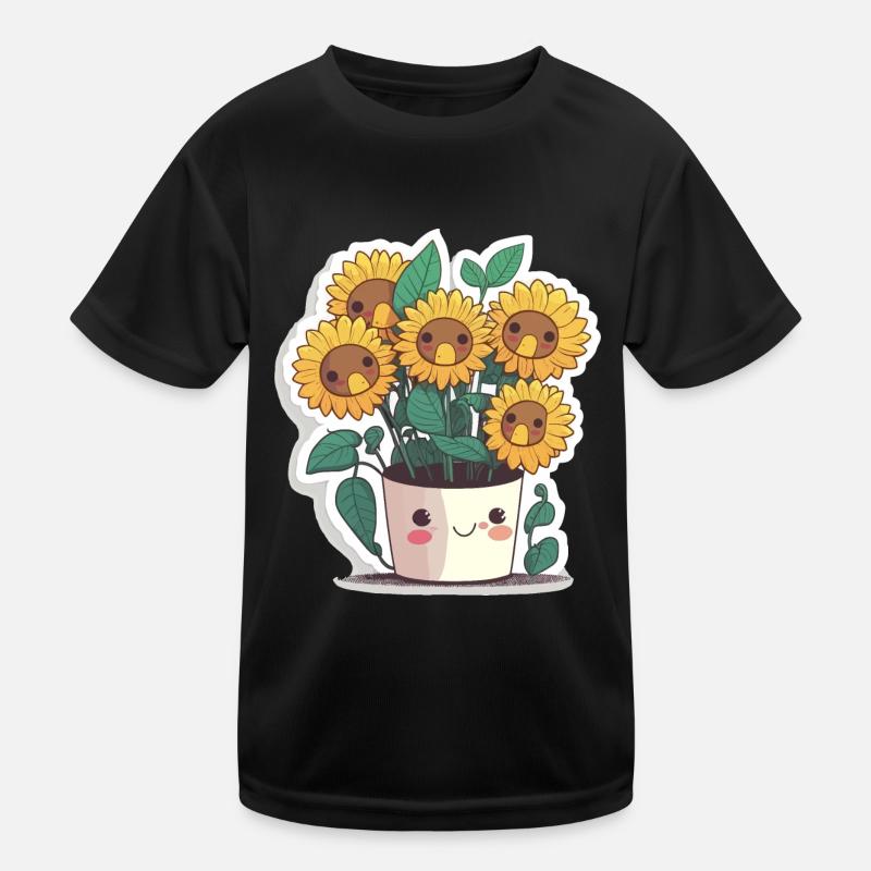 Sunflower Symphony Kids Functional T-Shirt