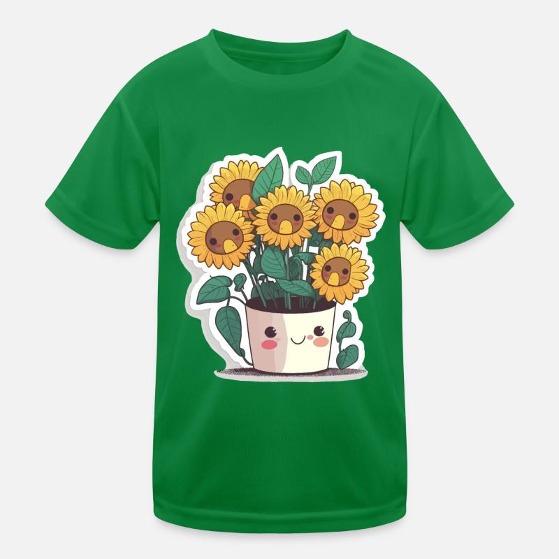 Sunflower Symphony Kids Functional T-Shirt
