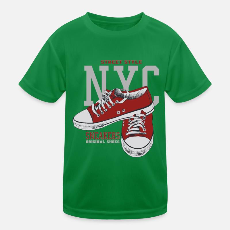 Baskets rouges b T-shirt sport Enfant