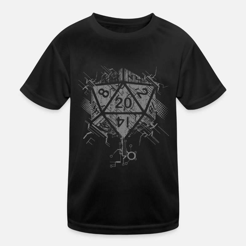 Dark Abstract Prism - Kids Functional T-Shirt - black