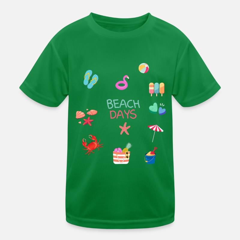 Beach Days Kids Functional T-Shirt