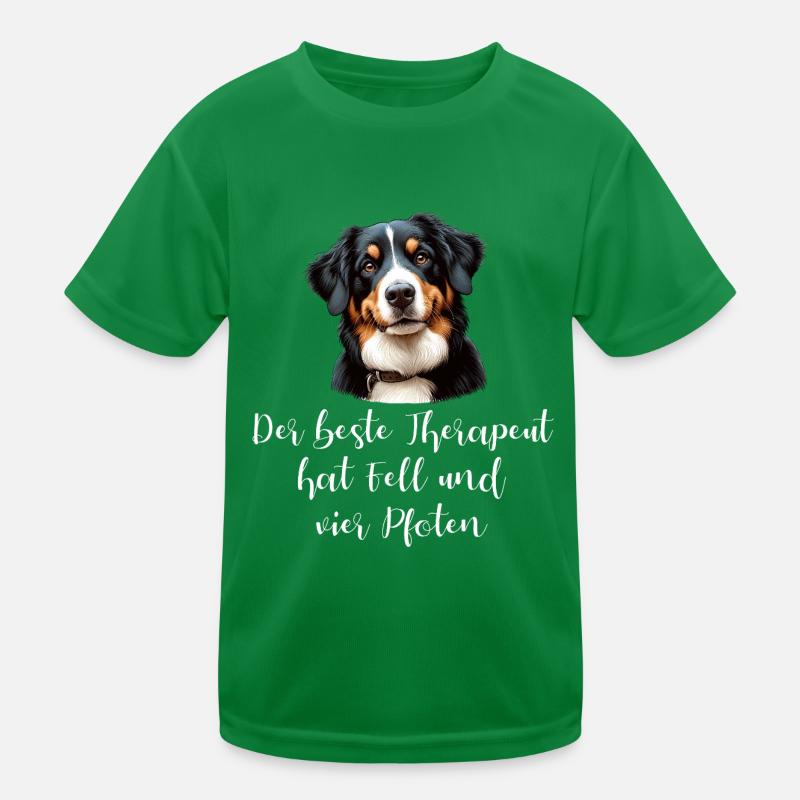 Der beste Therapeut hat Fell und vier Pfoten Kinder Funktions-T-Shirt