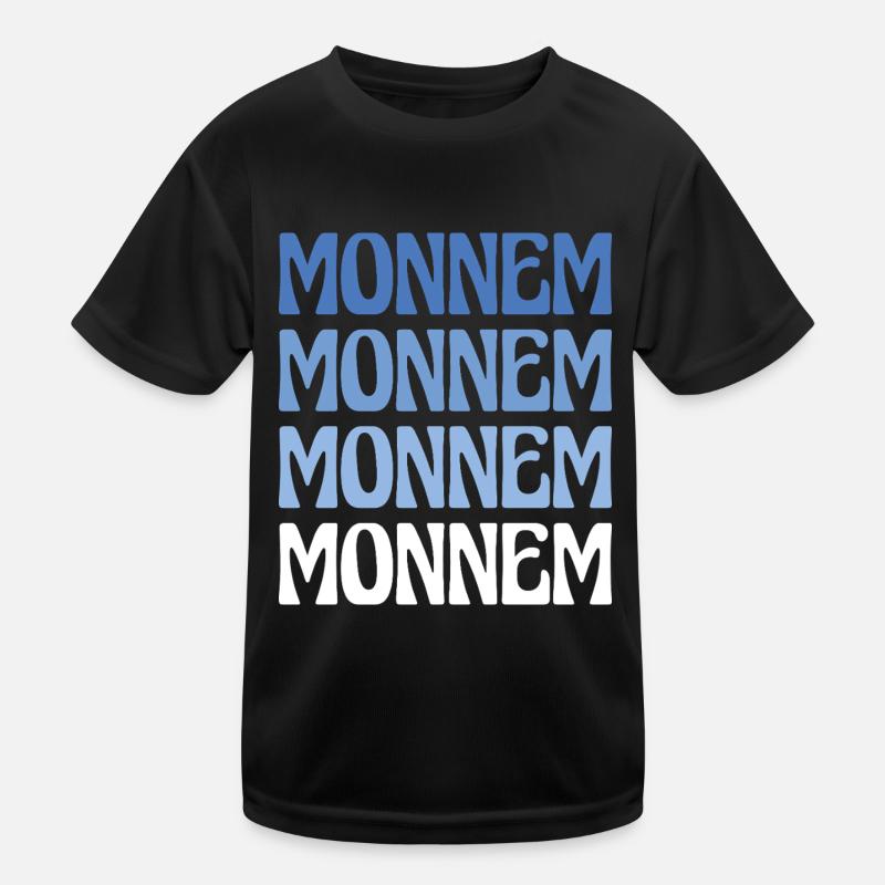 Monnem Mannheim Dialekt Geschenk Kinder Funktions-T-Shirt
