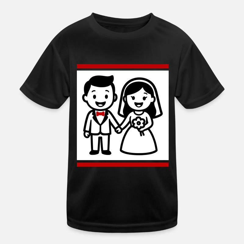 Married couple wedding Kids Functional T-Shirt