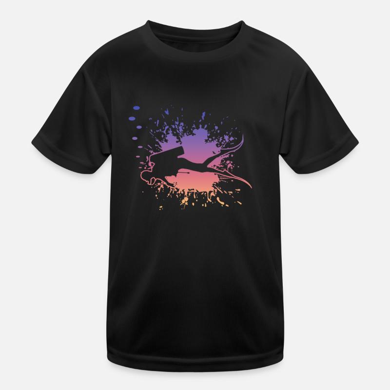 diving, tauchen, diver, scuba diving Kinder Funktions-T-Shirt