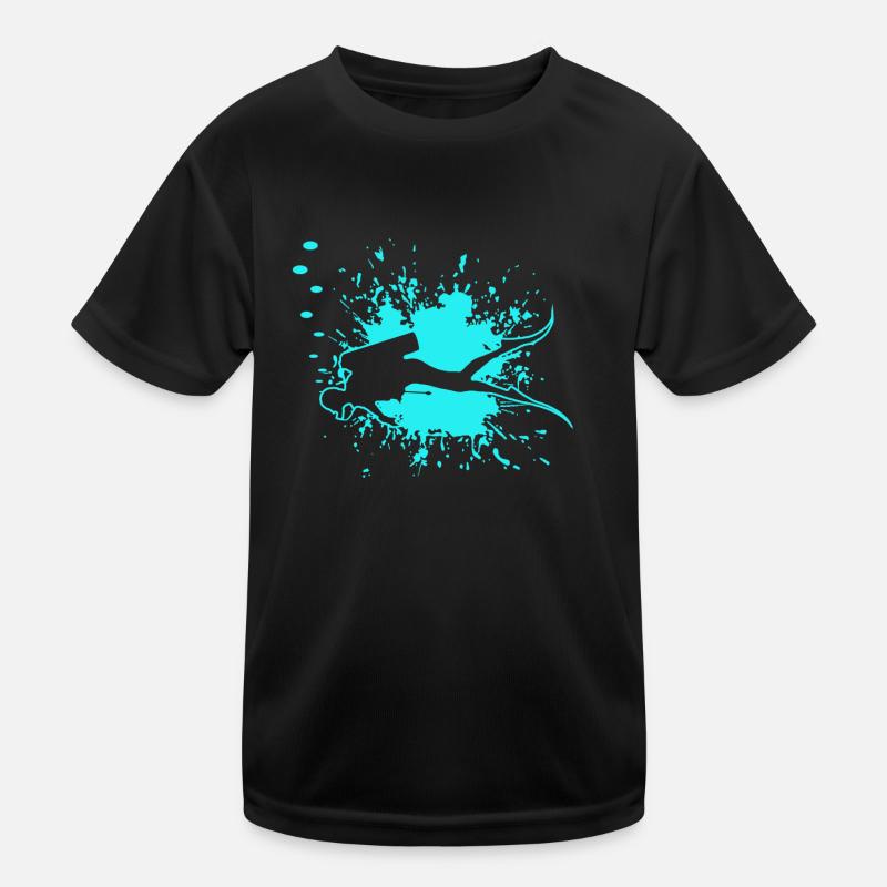 diving, scuba diver, dive Kinder Funktions-T-Shirt