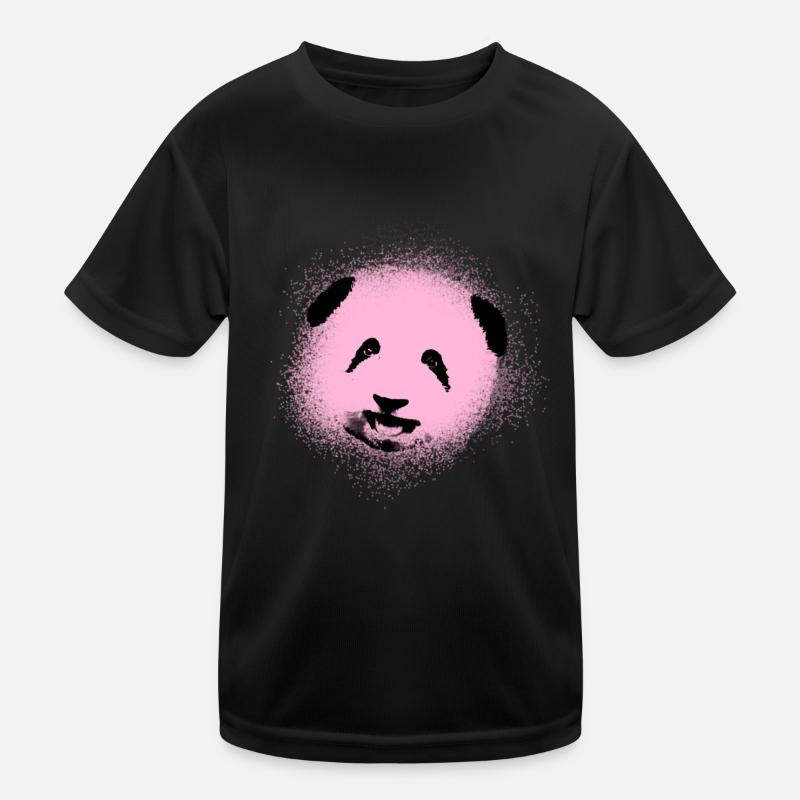 Panda, ours panda, ours, graffiti, rose T-shirt sport Enfant