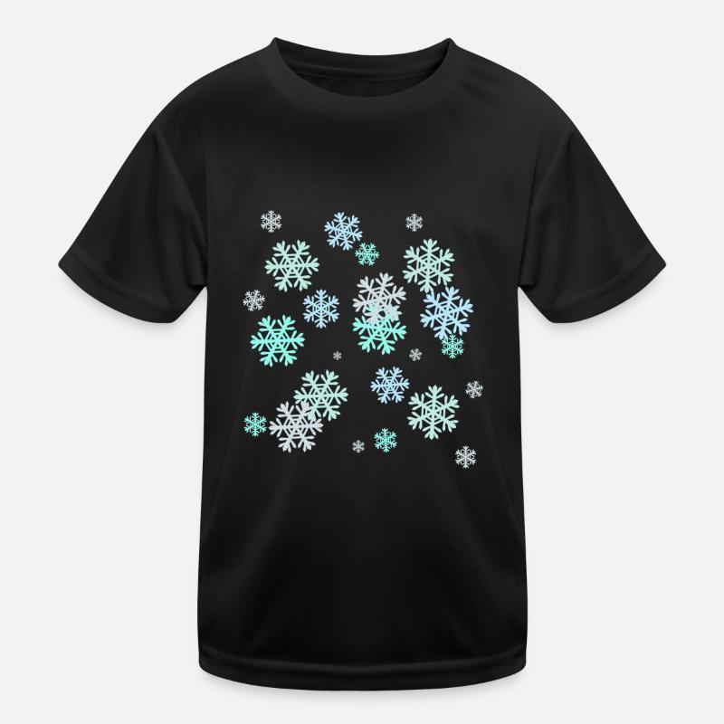 Schnee, Schneeflocke, Eiskristall, Eis Kinder Funktions-T-Shirt