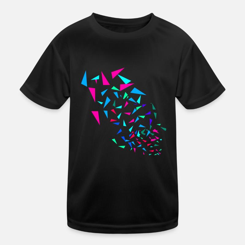 Coloré, abstrait, rétro, motif, graphique T-shirt sport Enfant