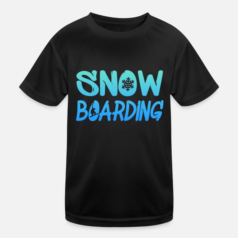 snowboarding Kinder Funktions-T-Shirt
