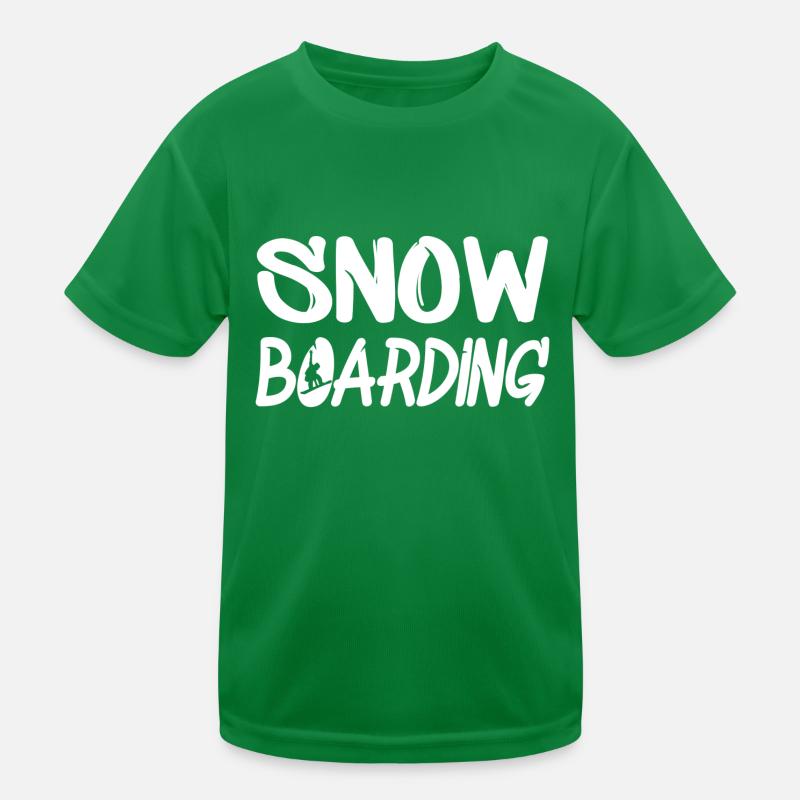 snowboarding Kinder Funktions-T-Shirt