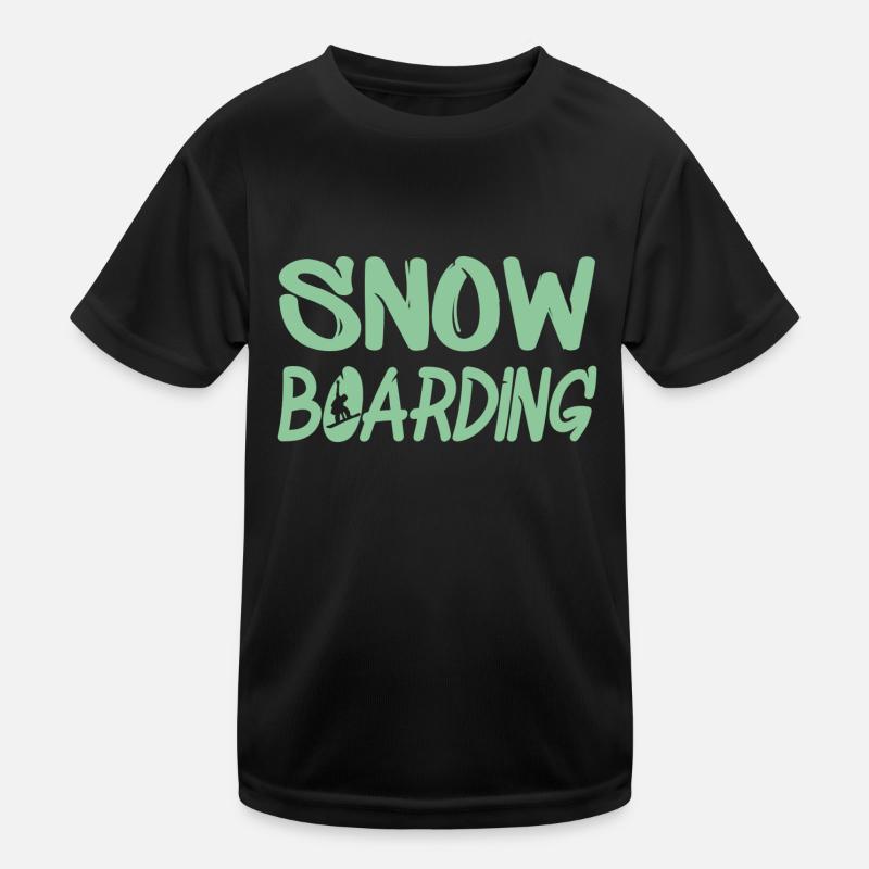 snowboarding boarden Kinder Funktions-T-Shirt