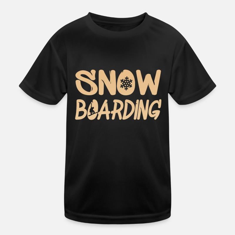 snowboarding Kinder Funktions-T-Shirt