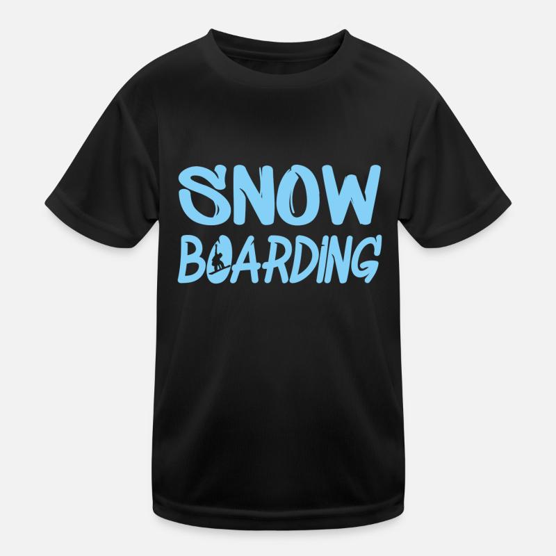Snowboard Kinder Funktions-T-Shirt