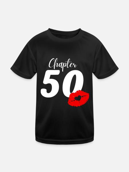 50th birthday - Kids Functional T-Shirt - black - Front