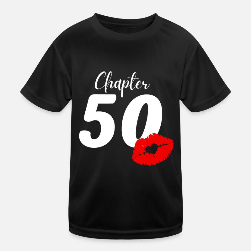 50th birthday - Kids Functional T-Shirt - black