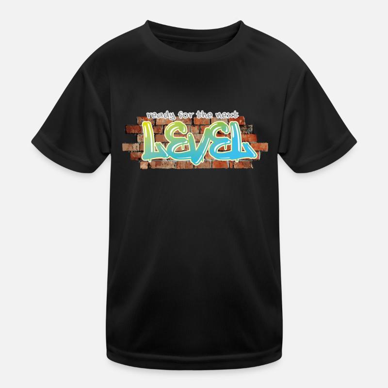 Graffiti "next level" - Kids Functional T-Shirt - black
