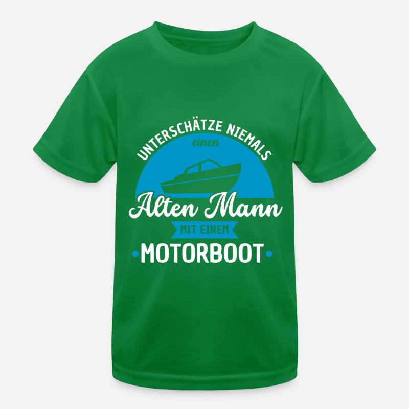 Bootsfahrer Bootfahren Motorboot Sportboot Boot Kinder Funktions-T-Shirt
