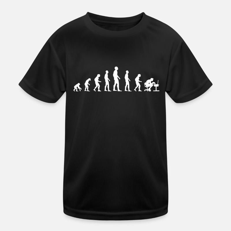 L’évolution humaine la génération des joueurs sur ordinateur T-shirt sport Enfant
