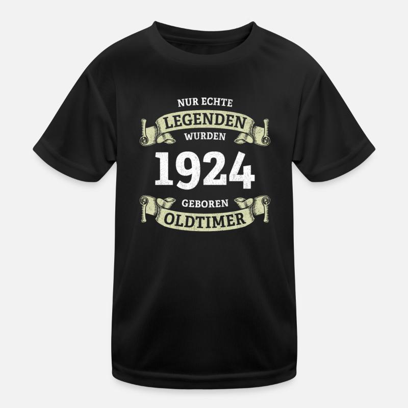 Echte Legenden wurden 1924 geboren 100. Geburtstag Kinder Funktions-T-Shirt