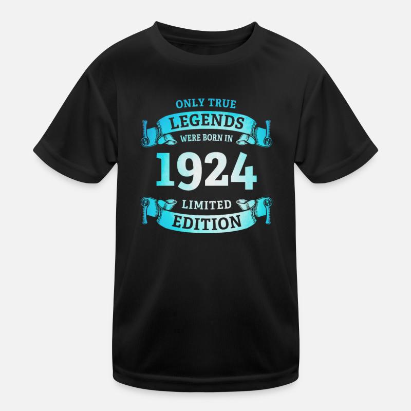 Echte Legenden wurden 1924 geboren 100. Geburtstag Kinder Funktions-T-Shirt