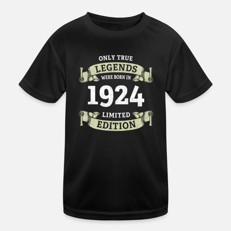 Echte Legenden wurden 1924 geboren 100. Geburtstag Kinder Funktions-T-Shirt