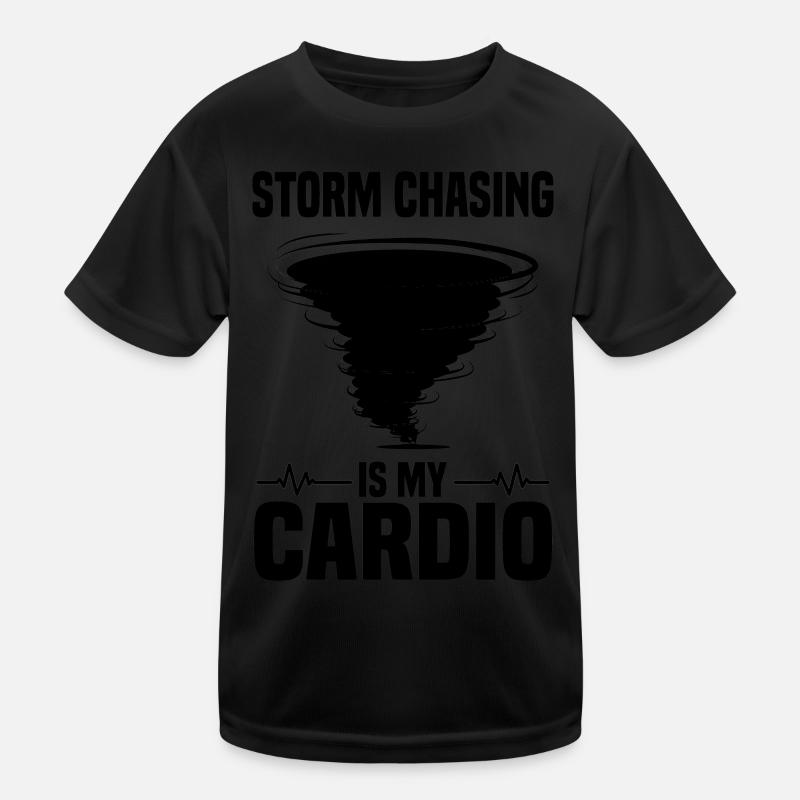 Geschenkidee für Sturmjäger | Sturmbegleiter Blitz Kinder Funktions-T-Shirt