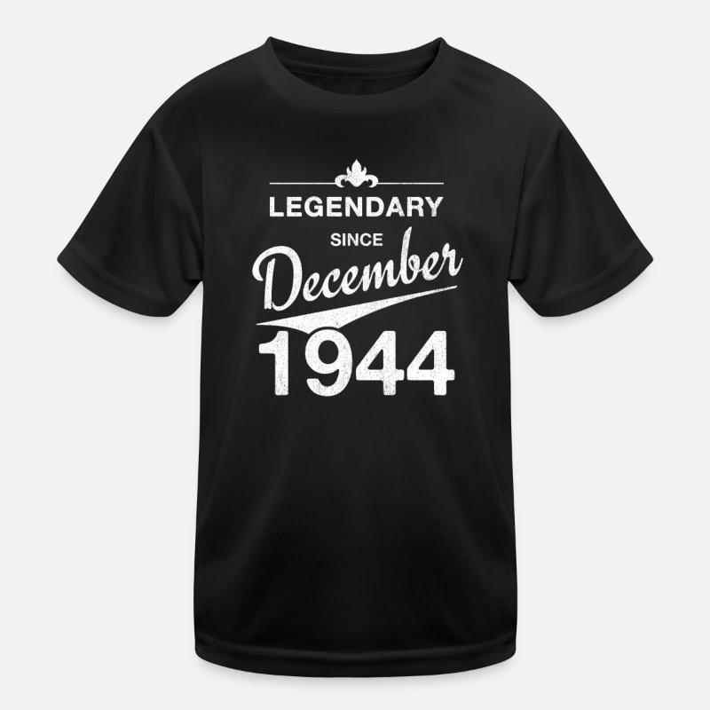 80e anniversaire Légendaire depuis décembre 1944 T-shirt sport Enfant