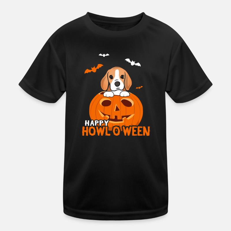 Halloween Beagle Kostüm Kürbis Hund Geschenkidee Kinder Funktions-T-Shirt