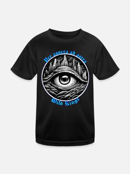 Per aspera ad astra. - Kids Functional T-Shirt - black
