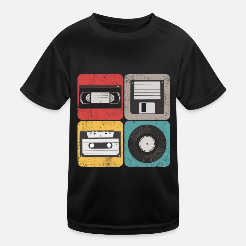 Floppy Video Case Vinyl Radio Play Box Retro Kids Functional T-Shirt