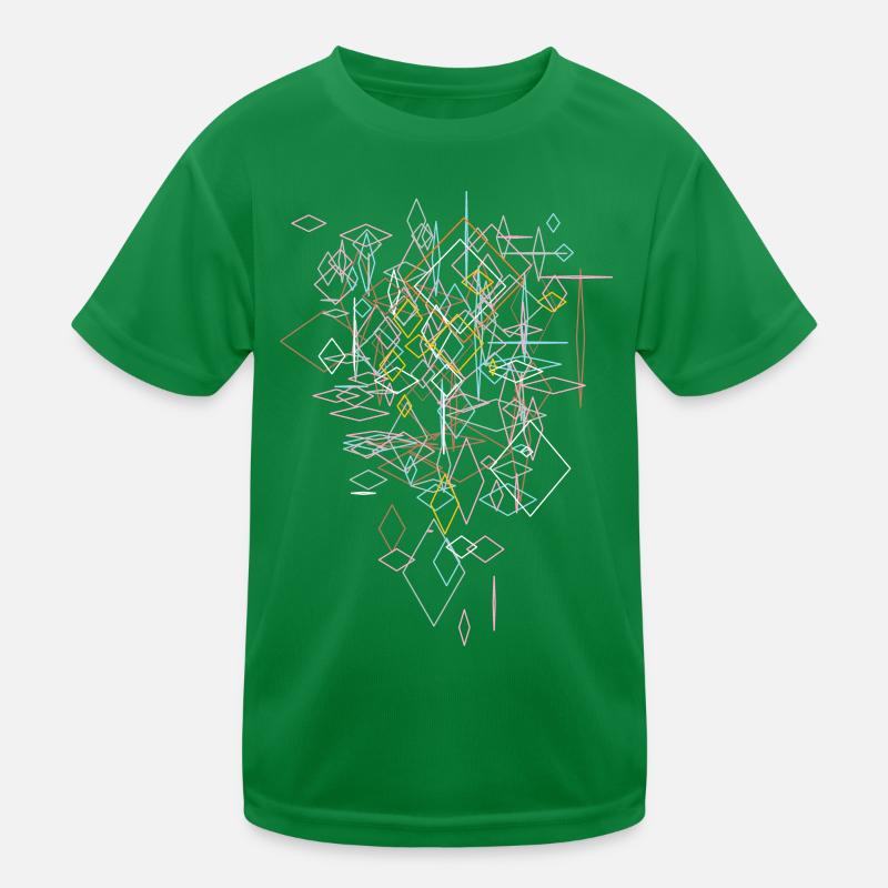 Abstract graphic "check" Kids Functional T-Shirt
