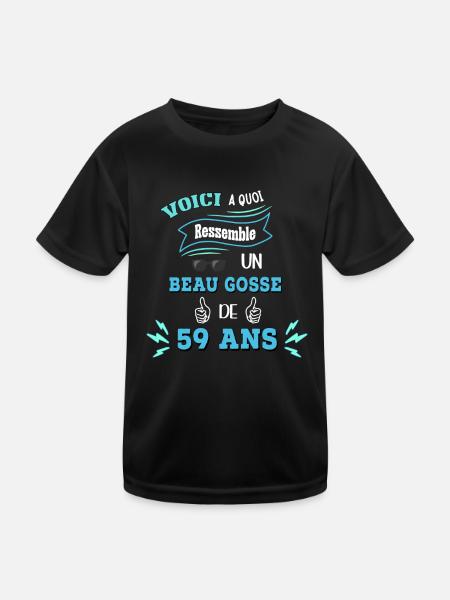 Idée De Cadeau Drôle Pour Les Beaux Gosses - T-shirt sport Enfant - noir - Devant