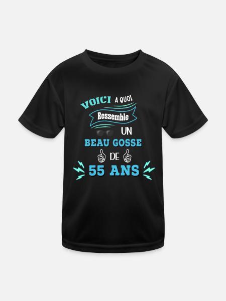 Idée De Cadeau Drôle Pour Les Beaux Gosses - T-shirt sport Enfant - noir - Devant