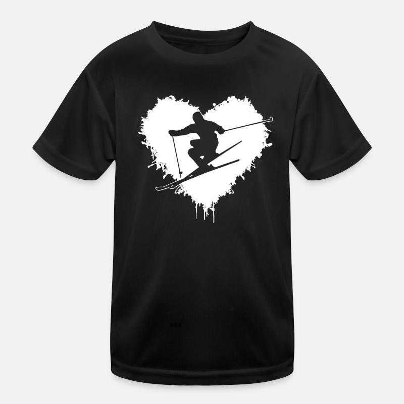 ski fahren Kinder Funktions-T-Shirt
