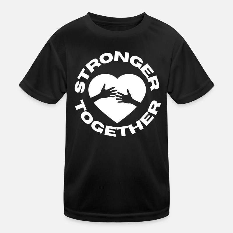 Strong together C19 Corona Covid Help Humanity Kinder Funktions-T-Shirt