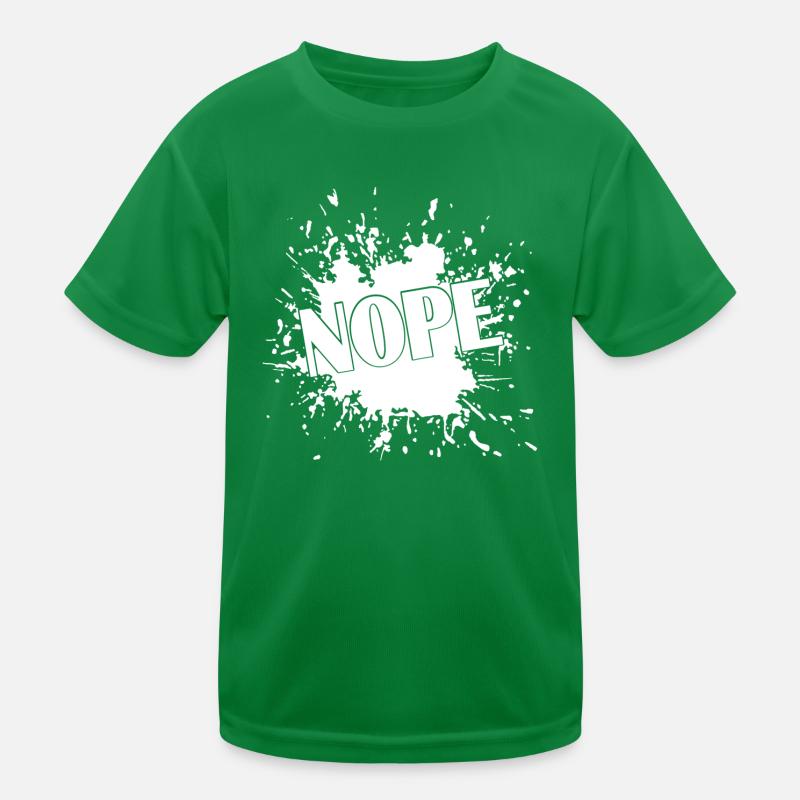 Nope Kinder Funktions-T-Shirt